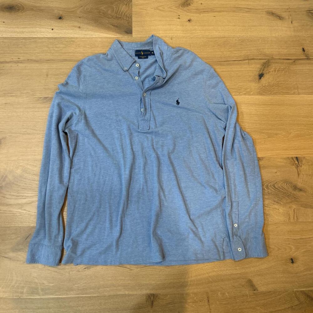 Blue Polo Ralph Lauren long sleeve polo shirt